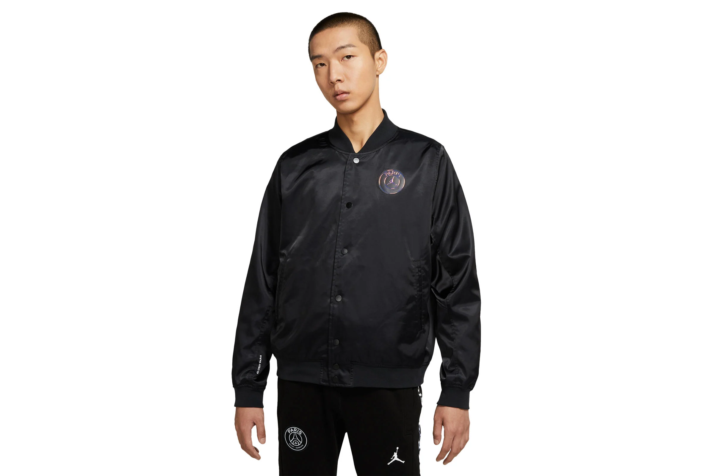 Air Jordan x PSG COACH JACKET "BLACK"