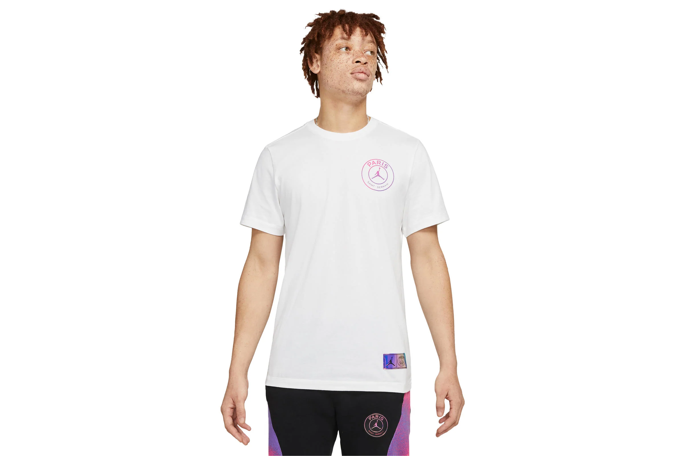 Air Jordan x PSG LOGO TEE "WHITE"