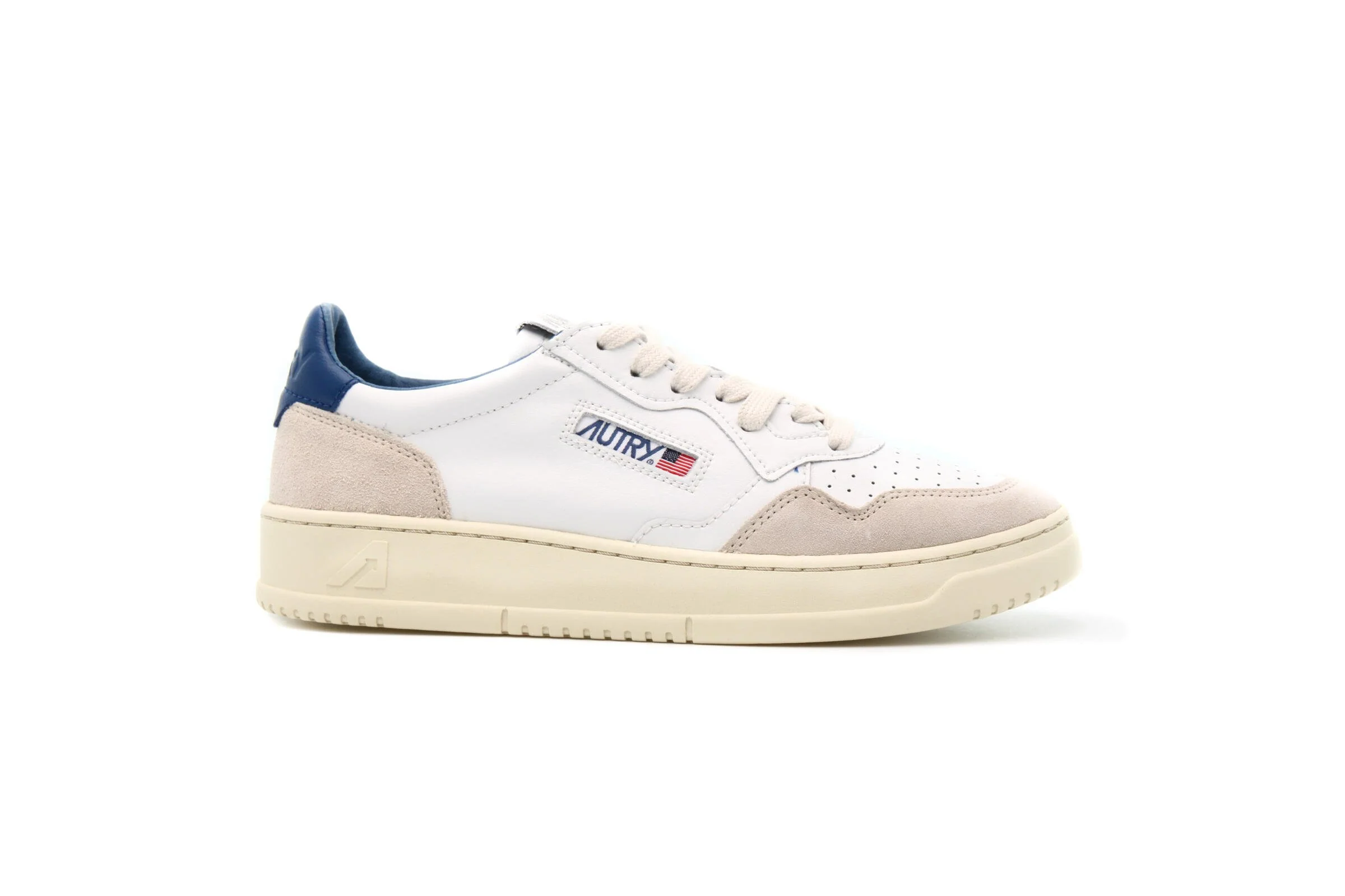 Autry Action Shoes MEDALIST LOW "LEAT BLUE"