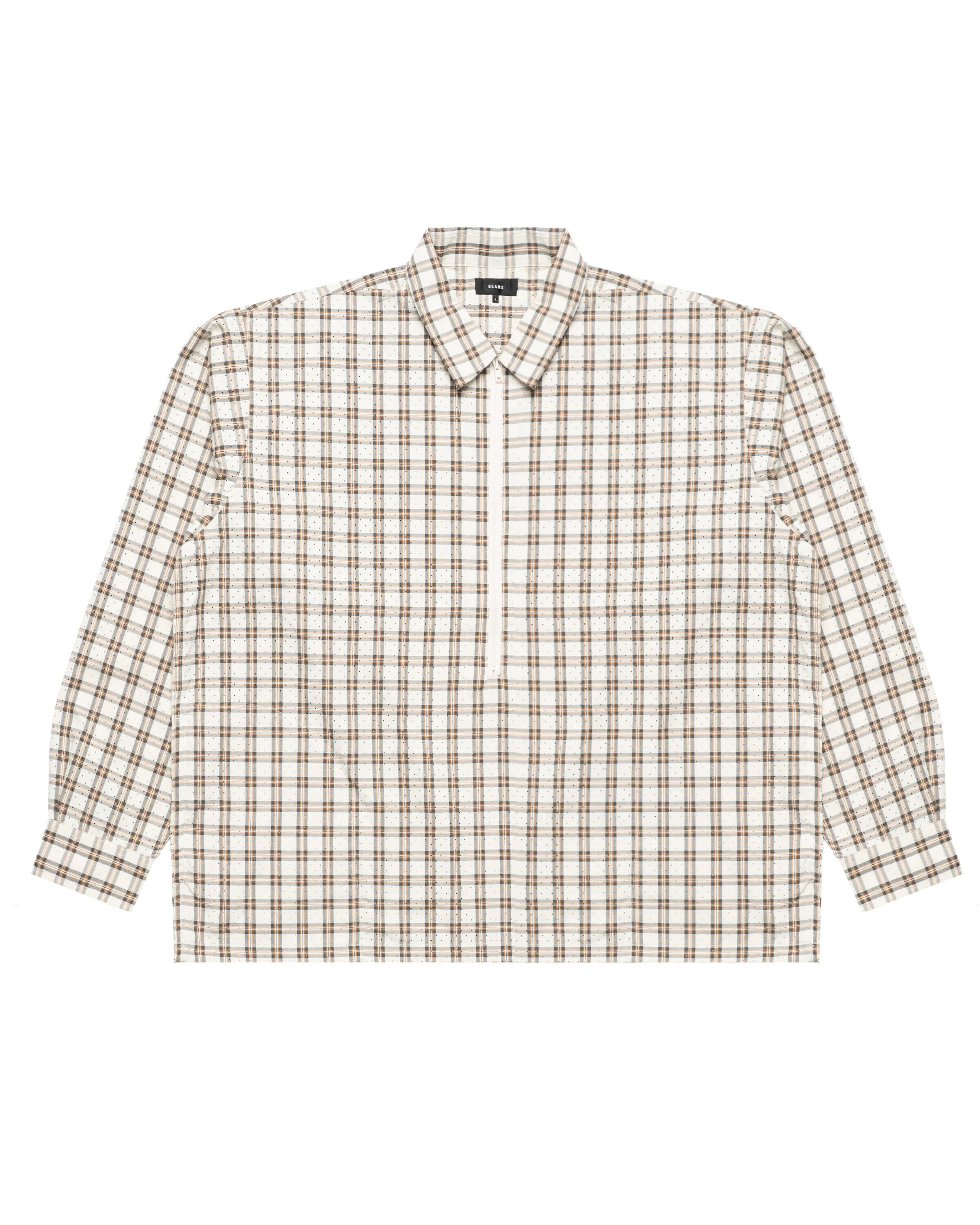 Beams Half Zip Pullover Shirt
