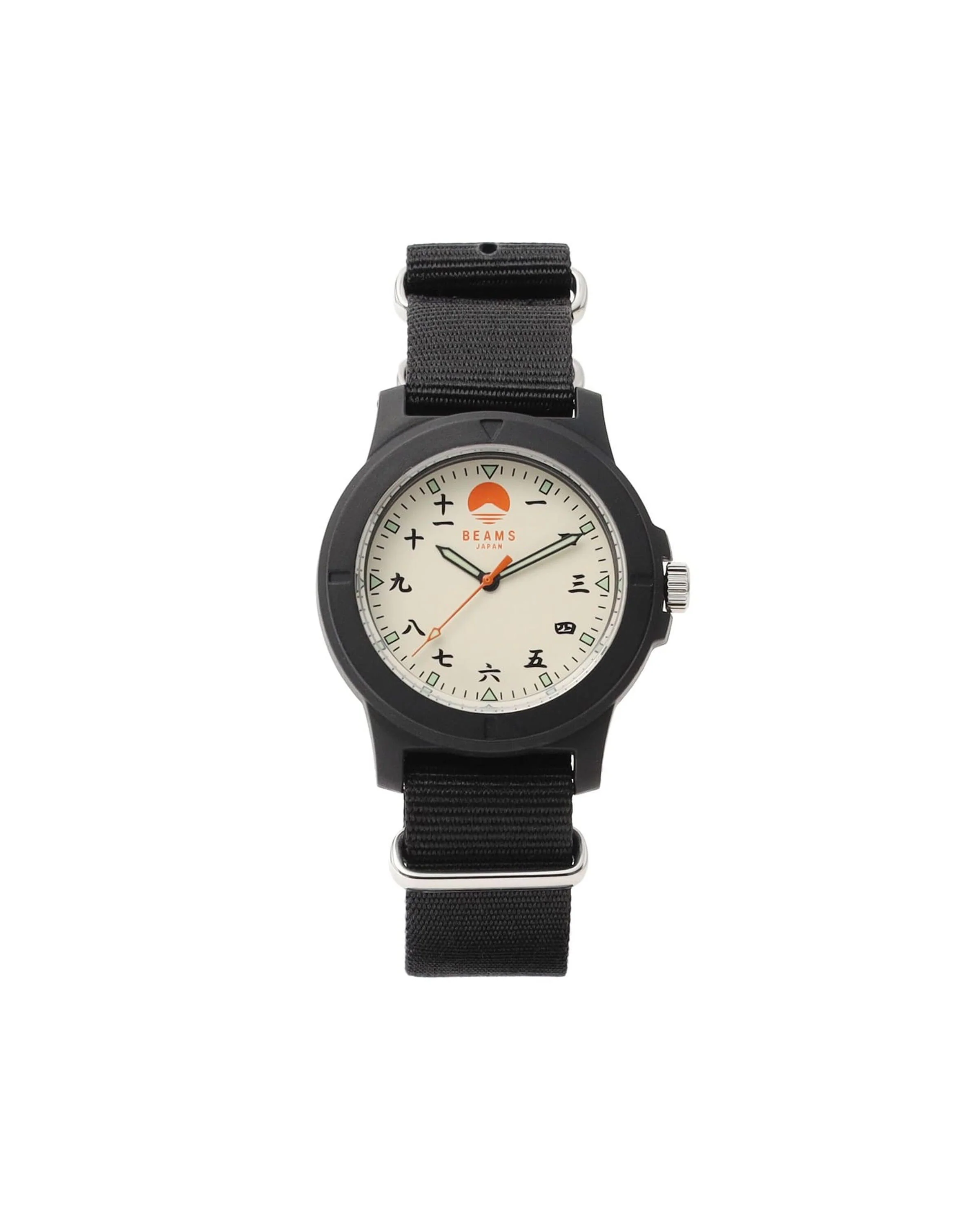 BEAMS Japan KANJI NUMBER WRIST WATCH (BLACK)