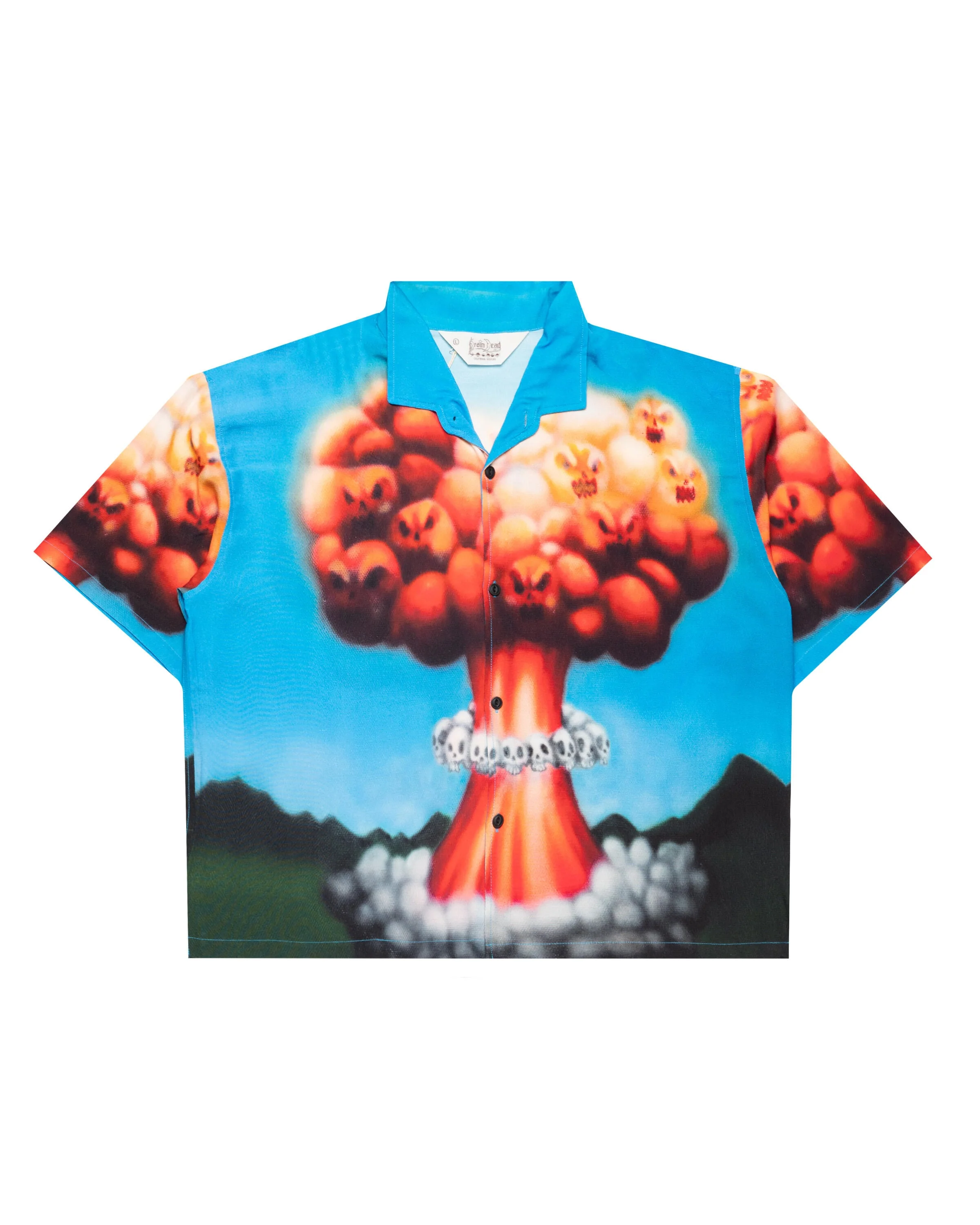 Brain Dead Explosion Short Sleeve Button Down Shirt