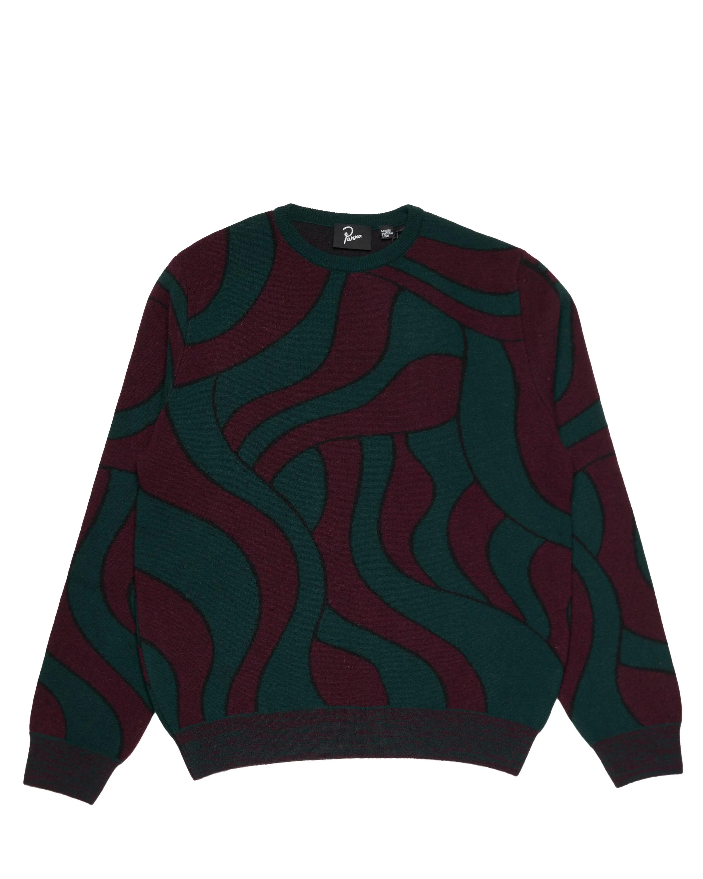 by parra distorted waves knitted pullover