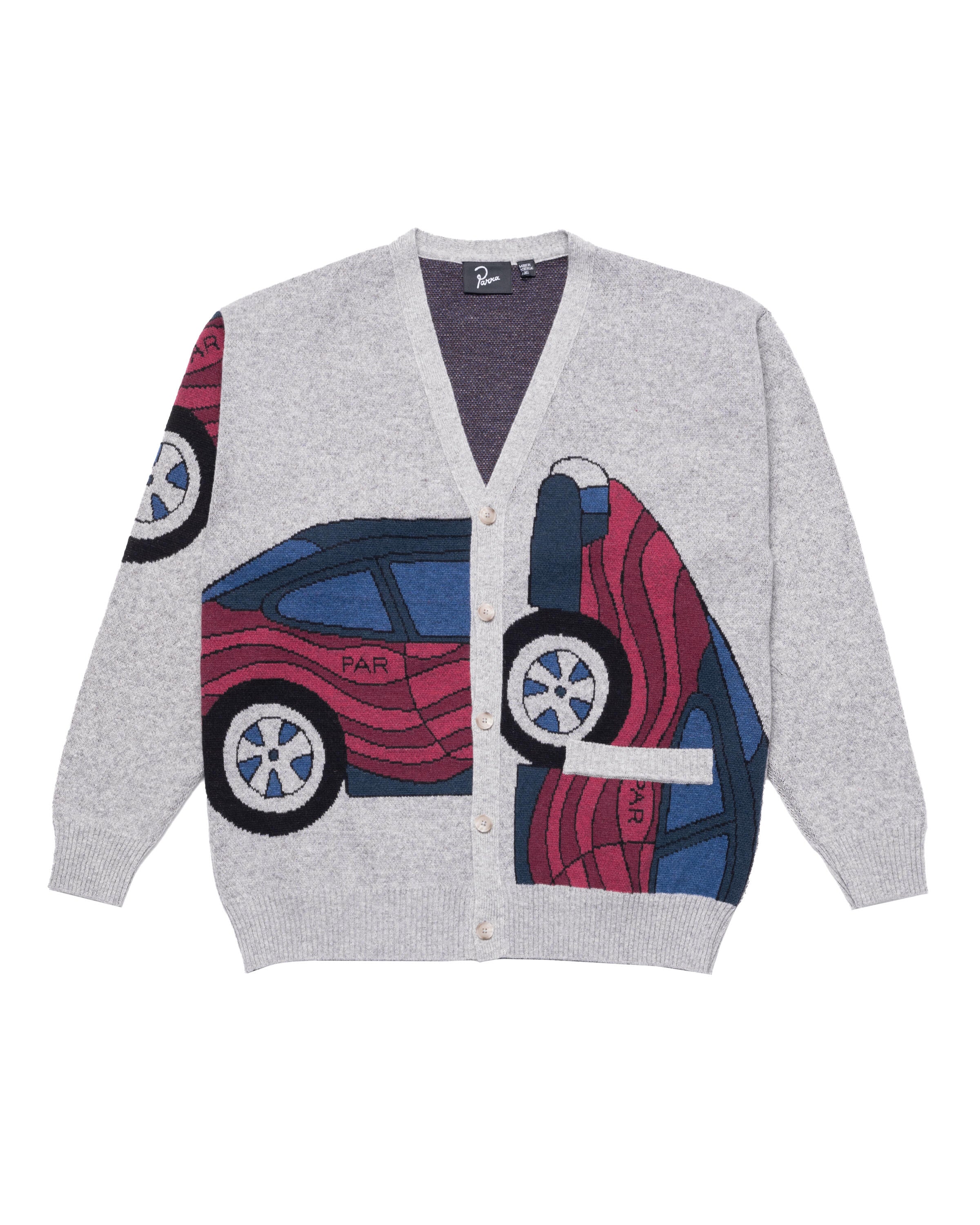 by Parra no parking knitted cardigan