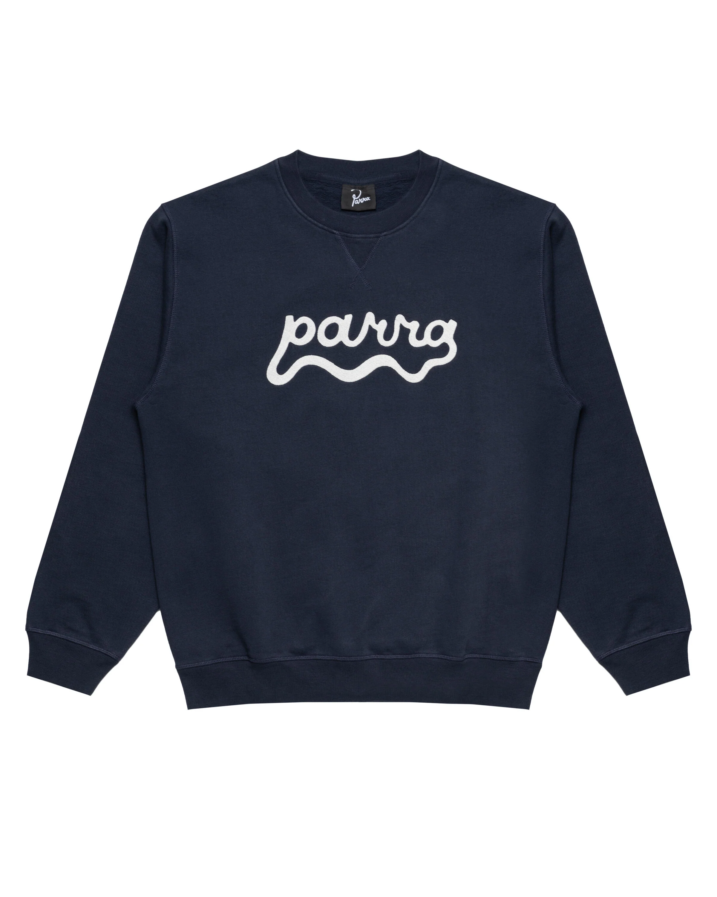 by Parra Water wave logo crew neck sweatshirt