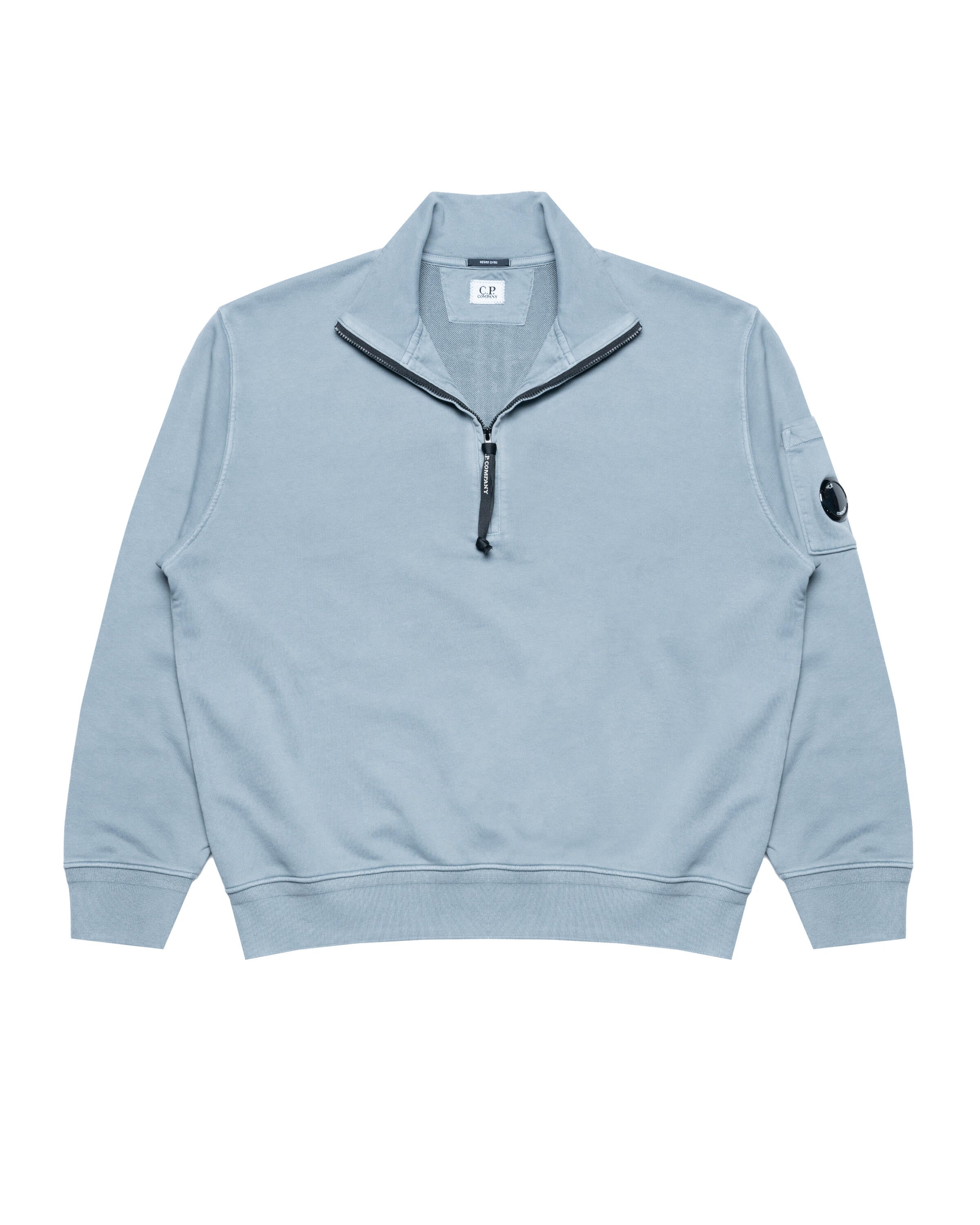 C.P. Company DIAGONAL FLEECE HALF ZIP SWEATSHIRT