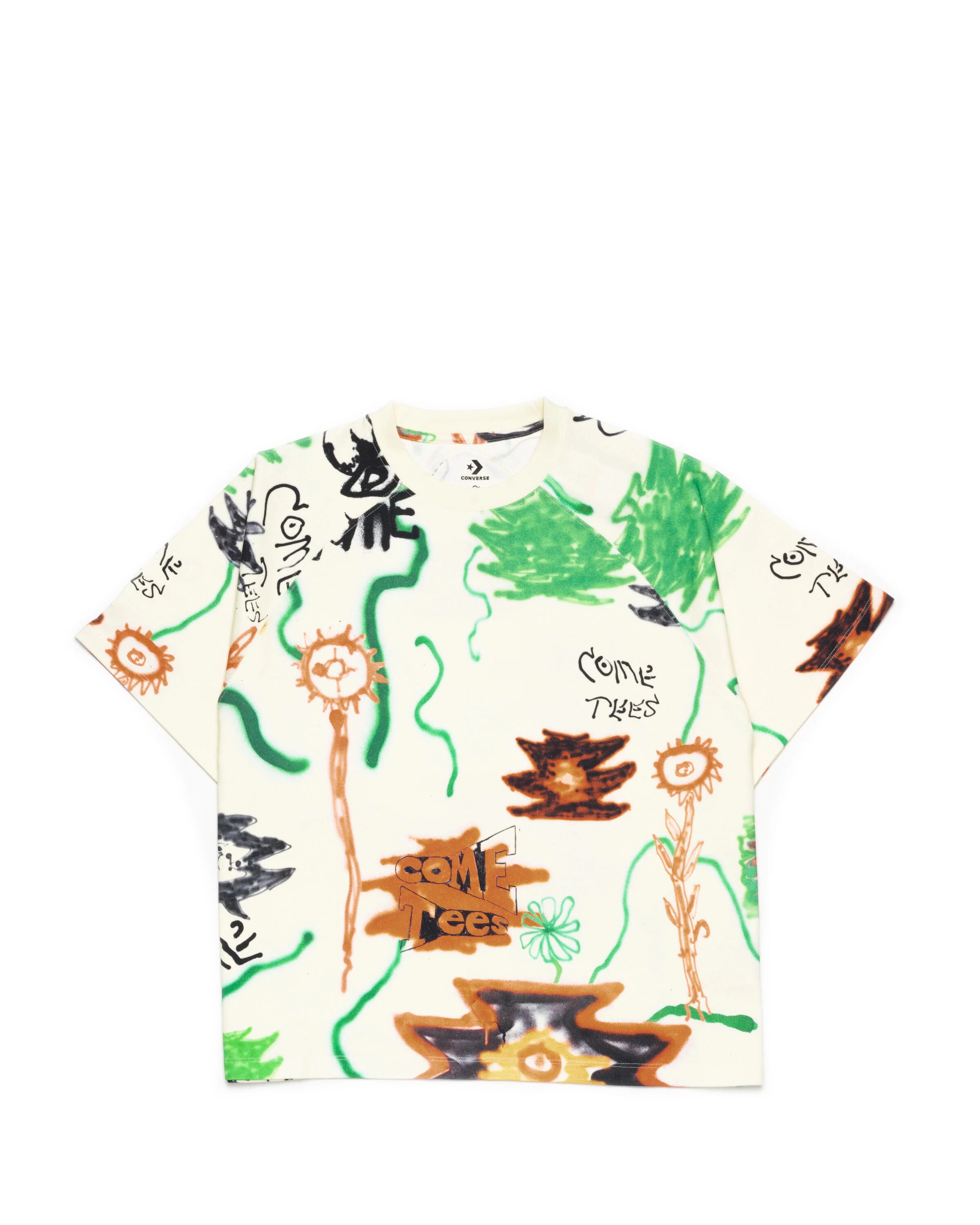Converse x COME TEES FLORAL TRIANGLE TEE