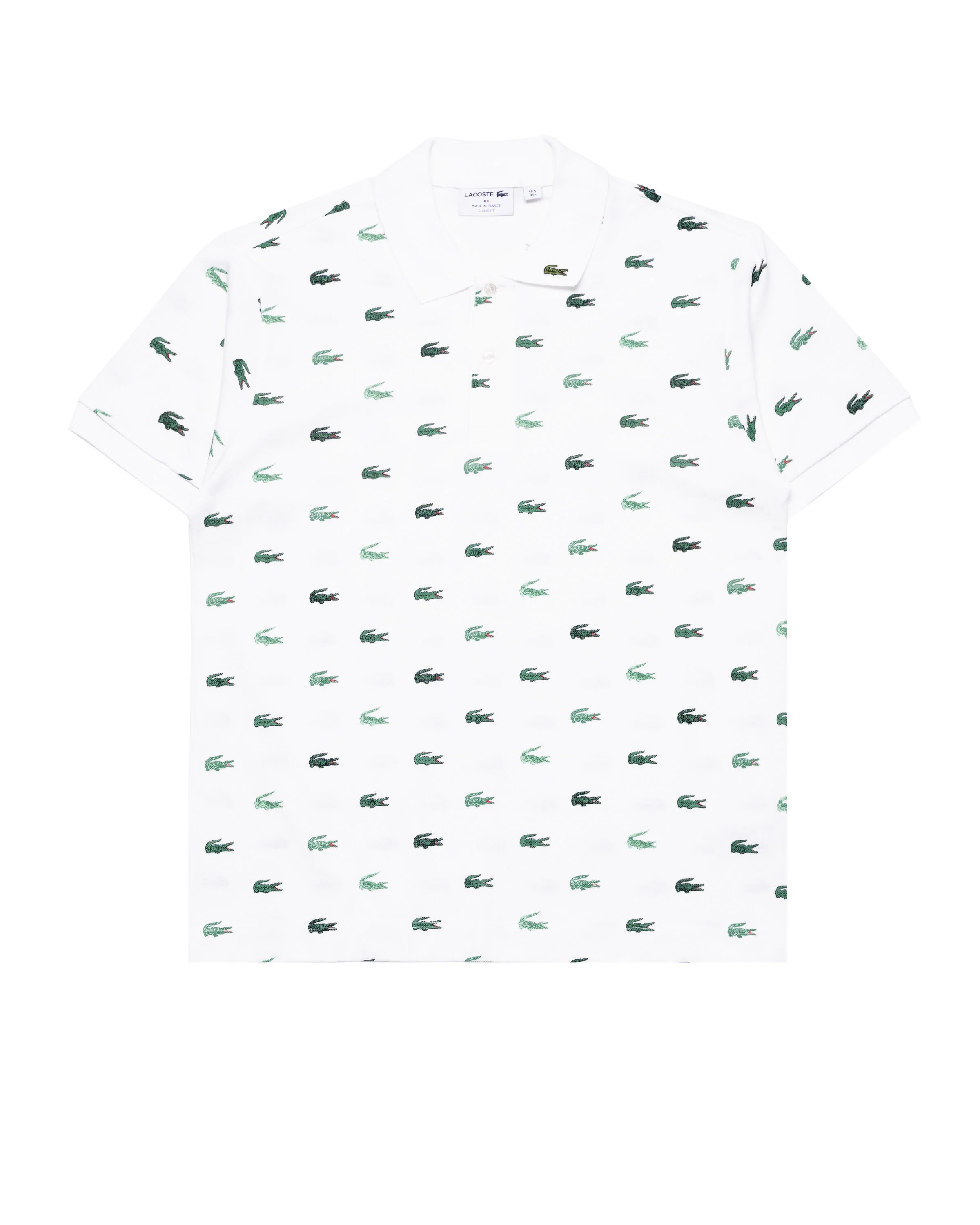 LACOSTE SHORT SLEEVED RIBBED COLLAR SHIRT