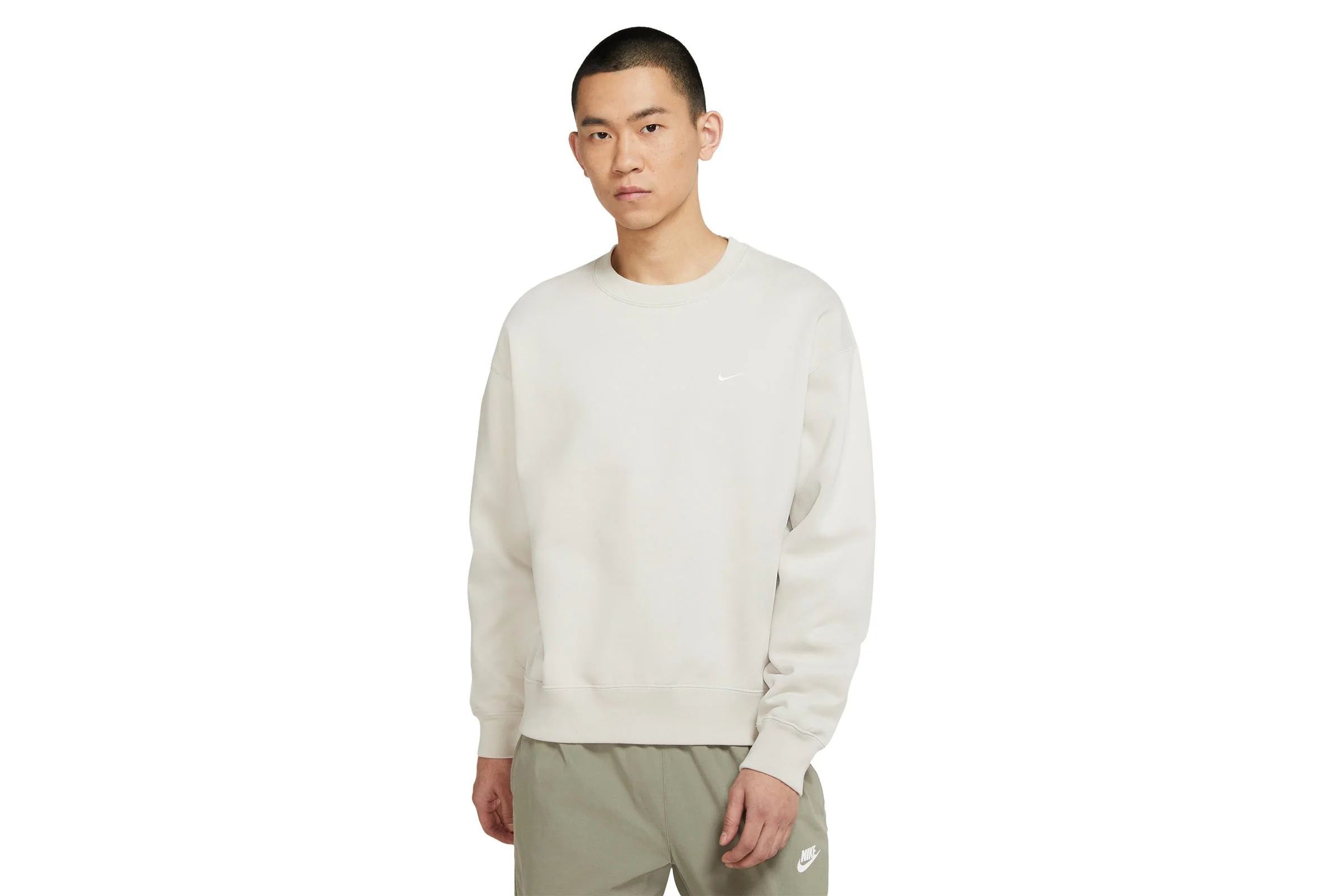 Nike NRG SOLOSWOOSH CREW "LIGHT BONE"