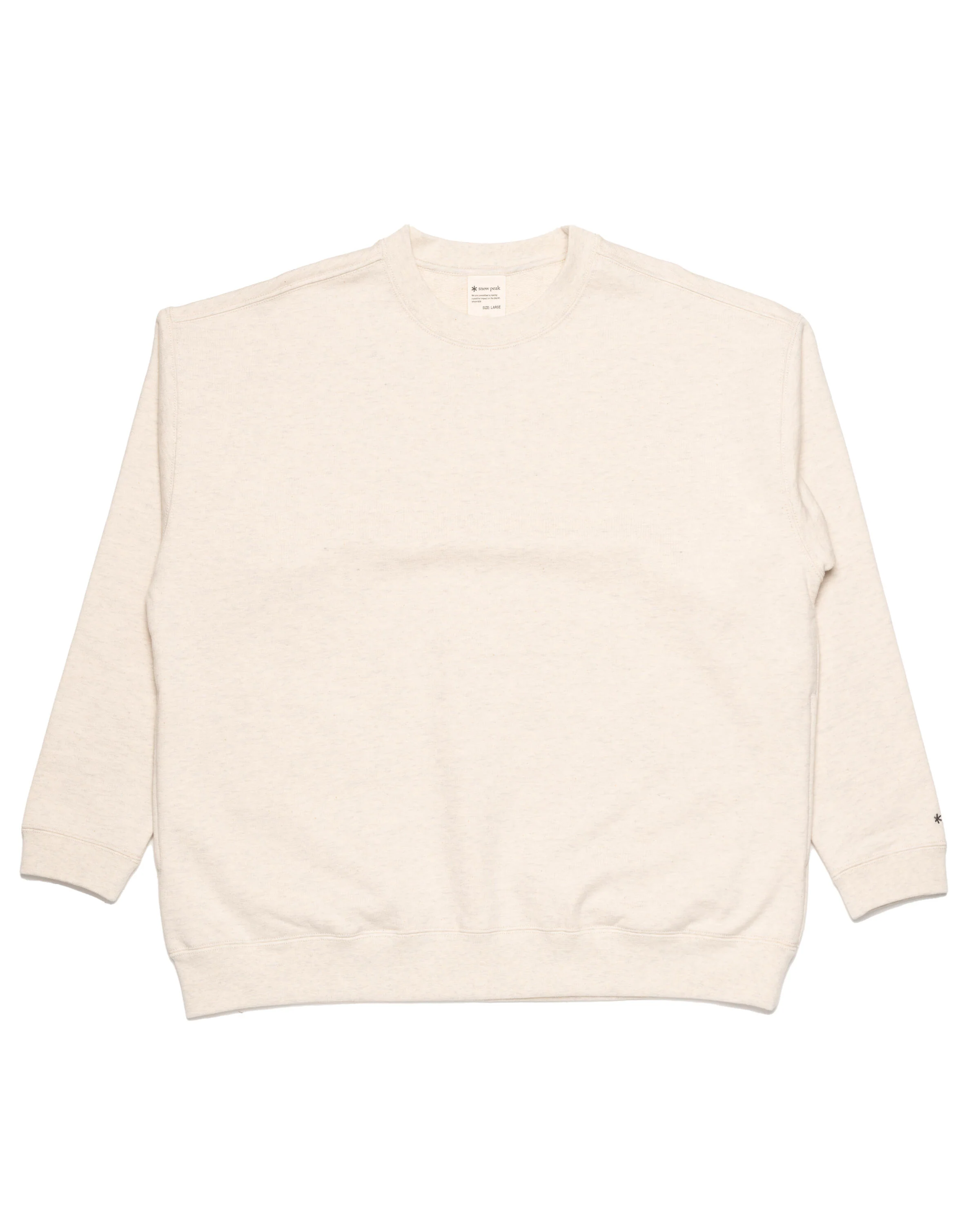 SNOW PEAK Recycled Cotton Sweat Crewneck