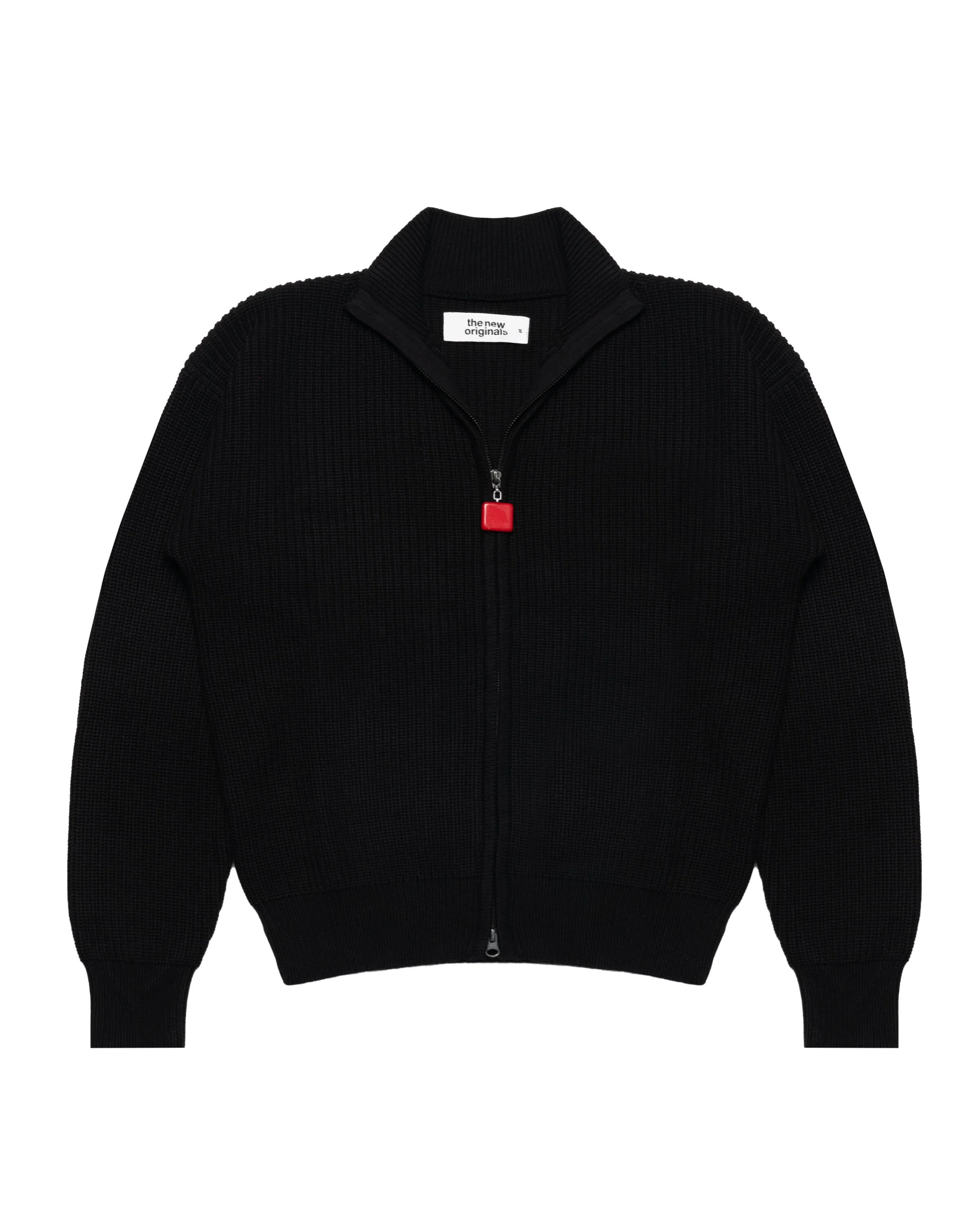 The New Originals Fisherman Plain Zip Up Sweater